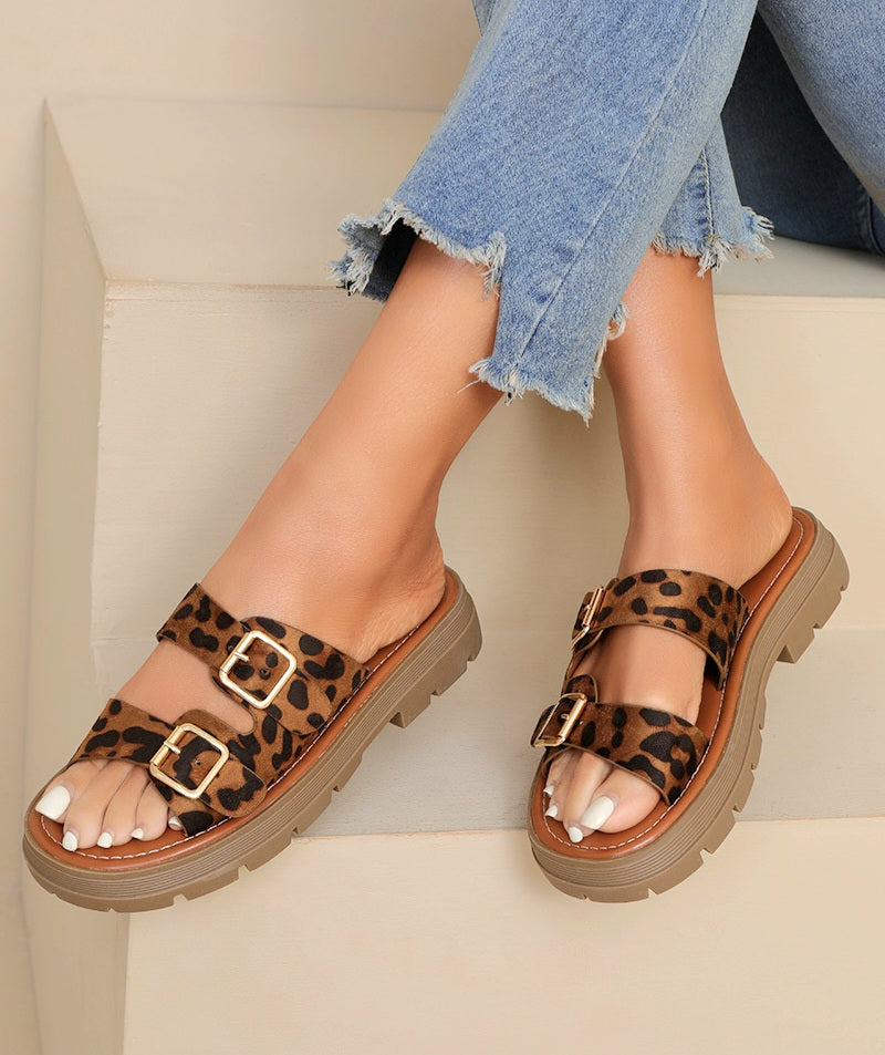 SANDALES à plateforme femme KAELLE LEOPARD