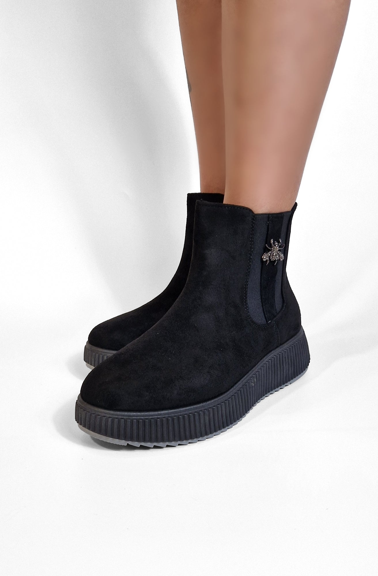 BOTTINES femmes plates JEANNE NOIRE