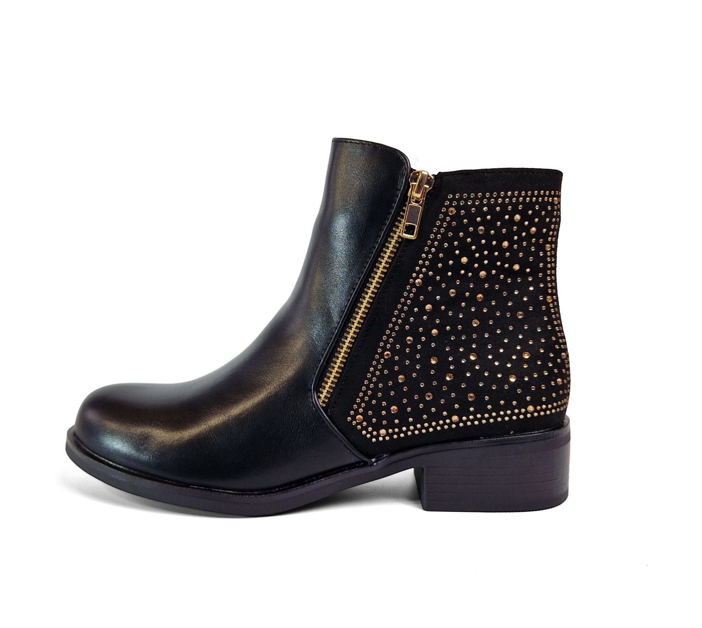 BOTTINES femmes plates JADE NOIRE