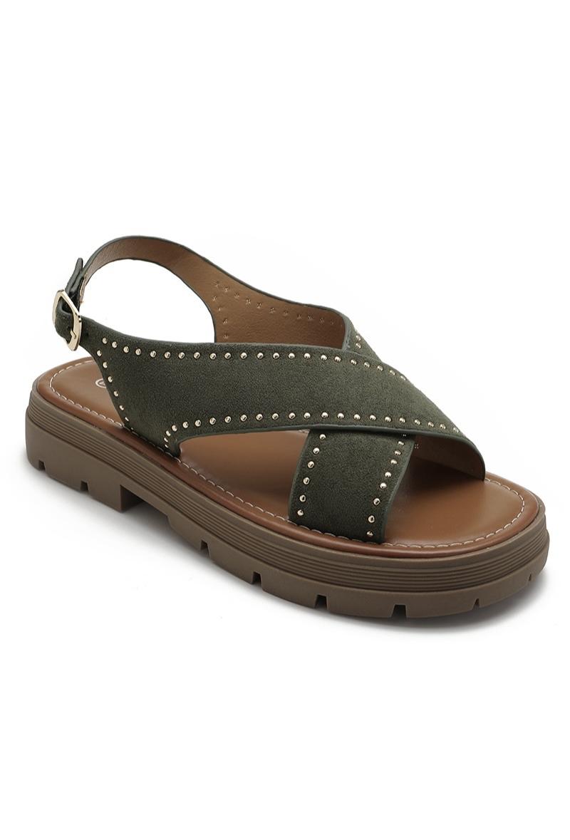 SANDALES à plateforme femme SOLINE KAKI