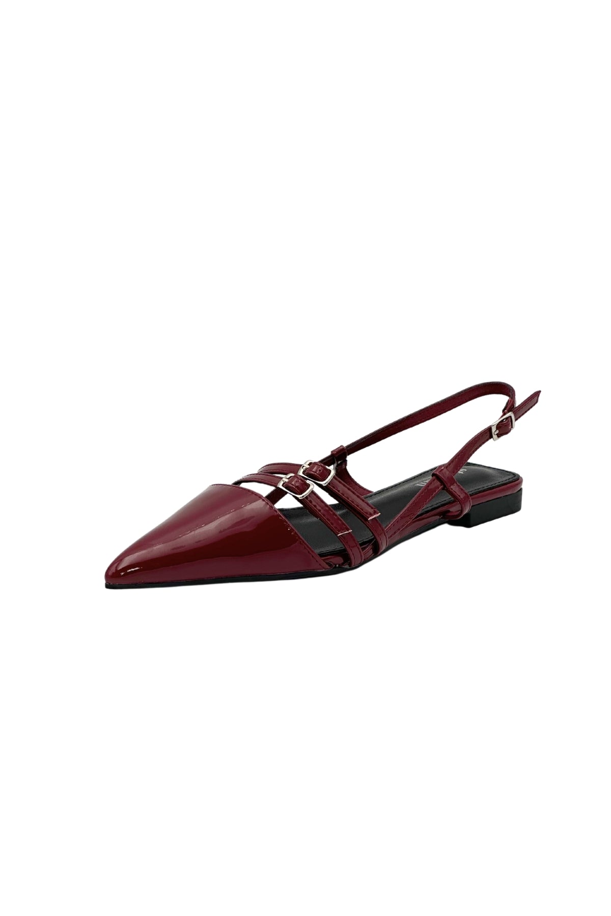 SANDALES plates avec bride femme TINA ROUGE VERNIS