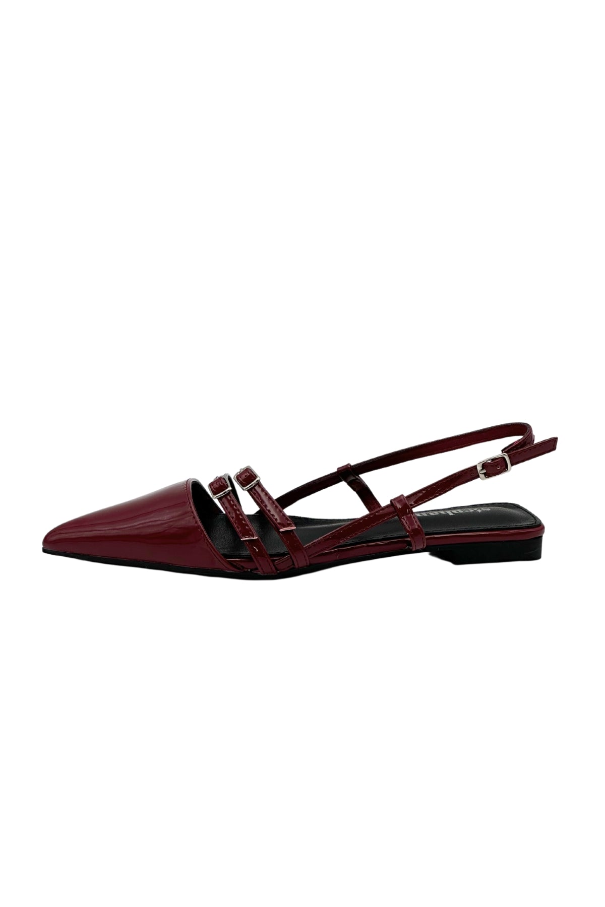 SANDALES plates avec bride femme TINA ROUGE VERNIS
