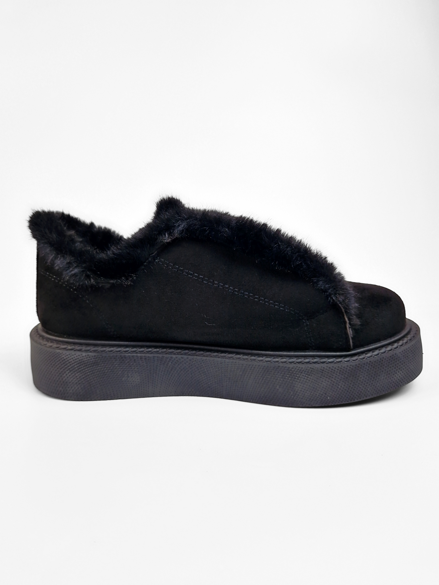 BASKETS femmes fourrées MERYL NOIRE