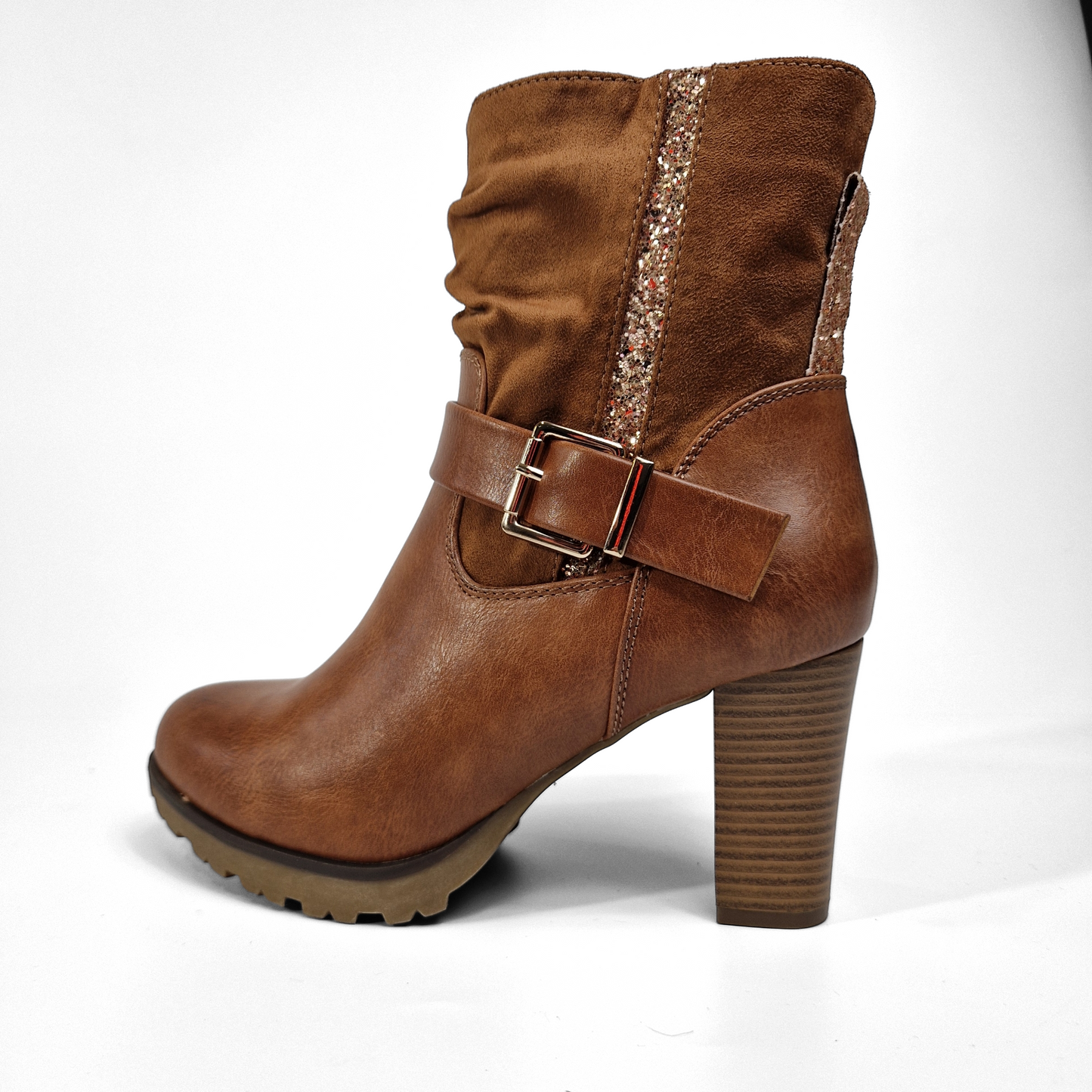BOTTINES femmes à talons CLARISSE CAMEL