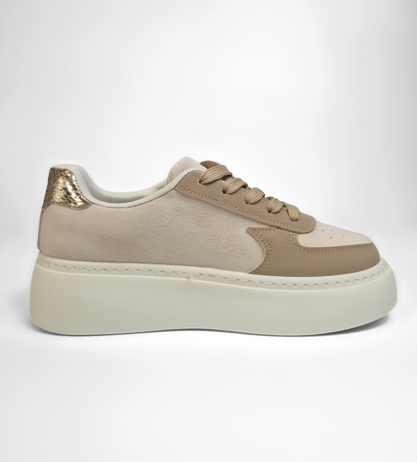 BASKETS paillettes MAELYS BEIGE