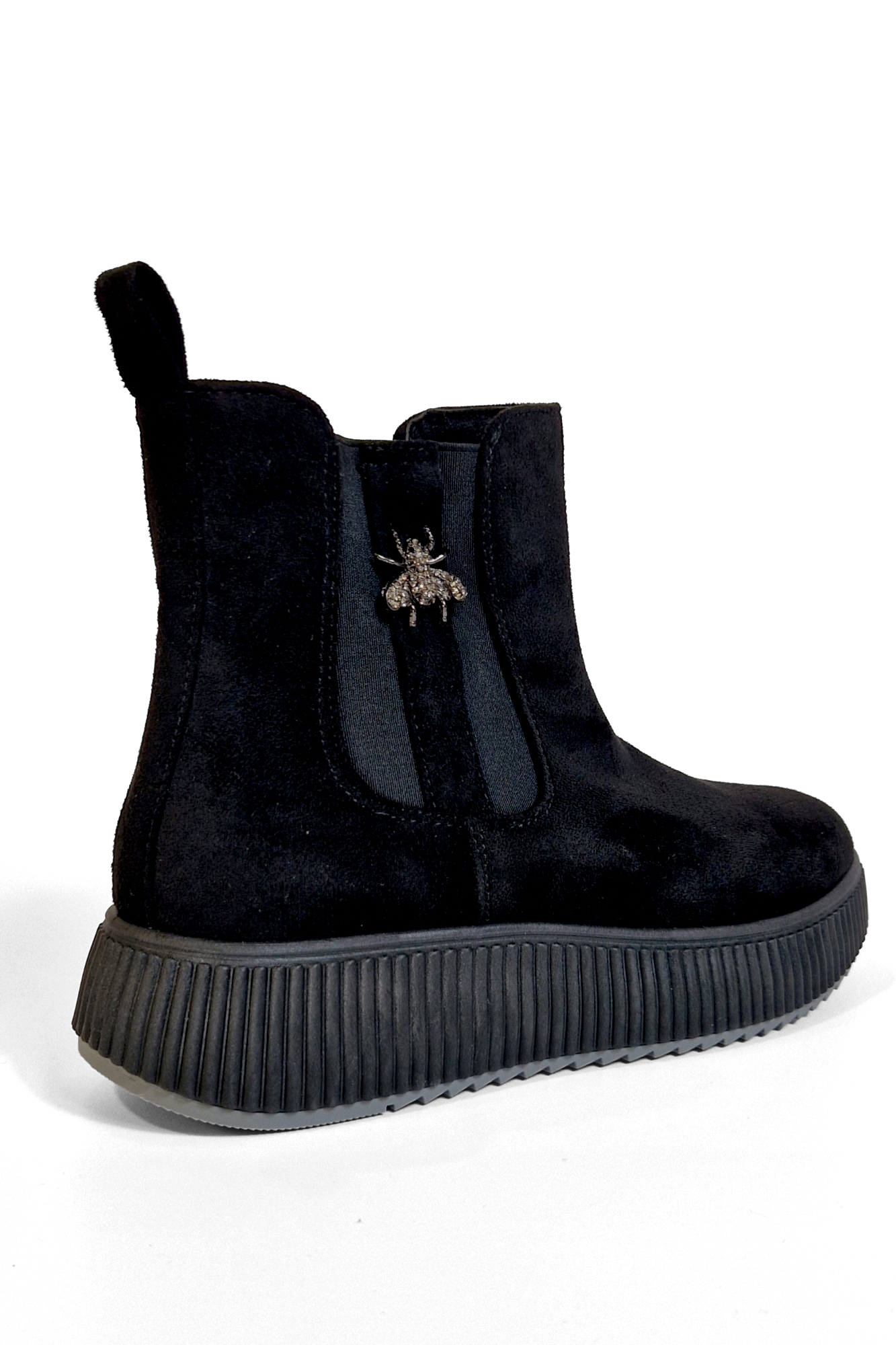 BOTTINES femmes plates JEANNE NOIRE
