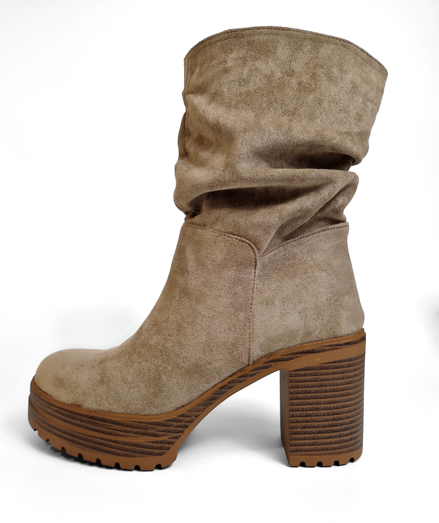 BOTTINES femmes à talon et plateforme FAUSTINE KAKI