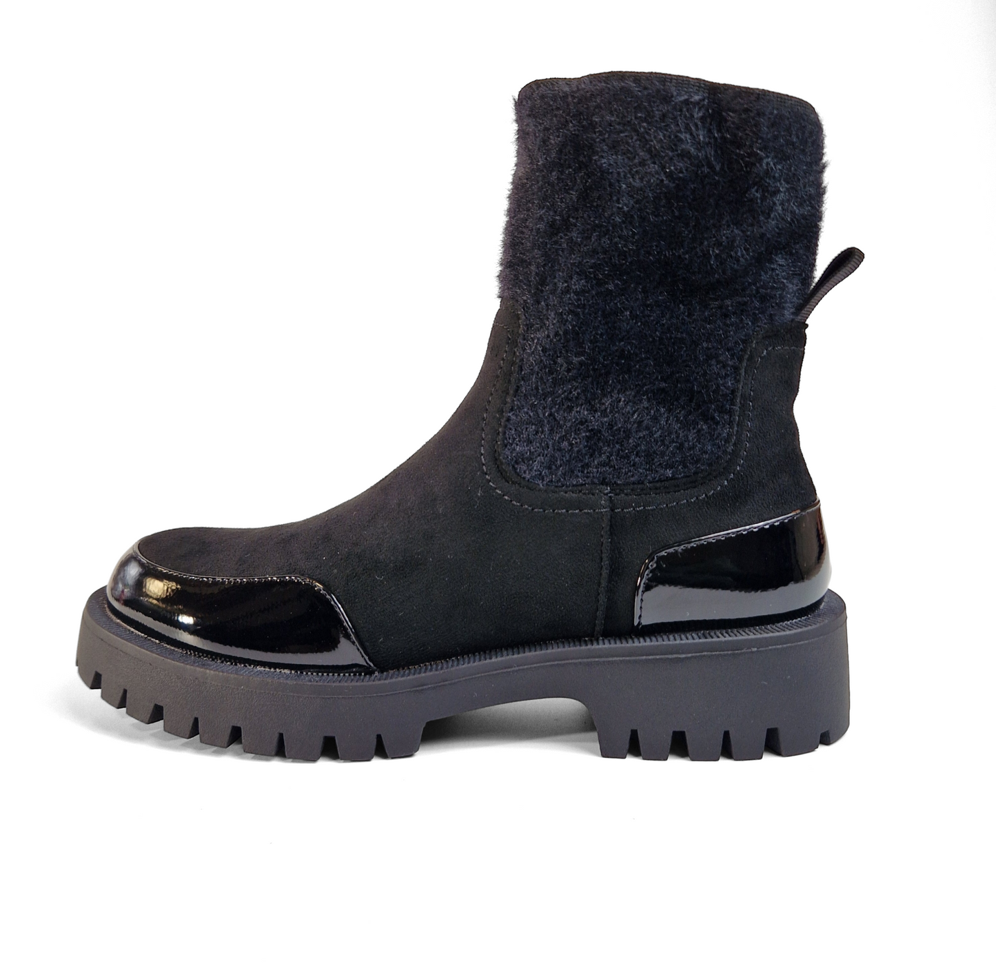 BOTTINES texturées douces femmes ALICE NOIRE