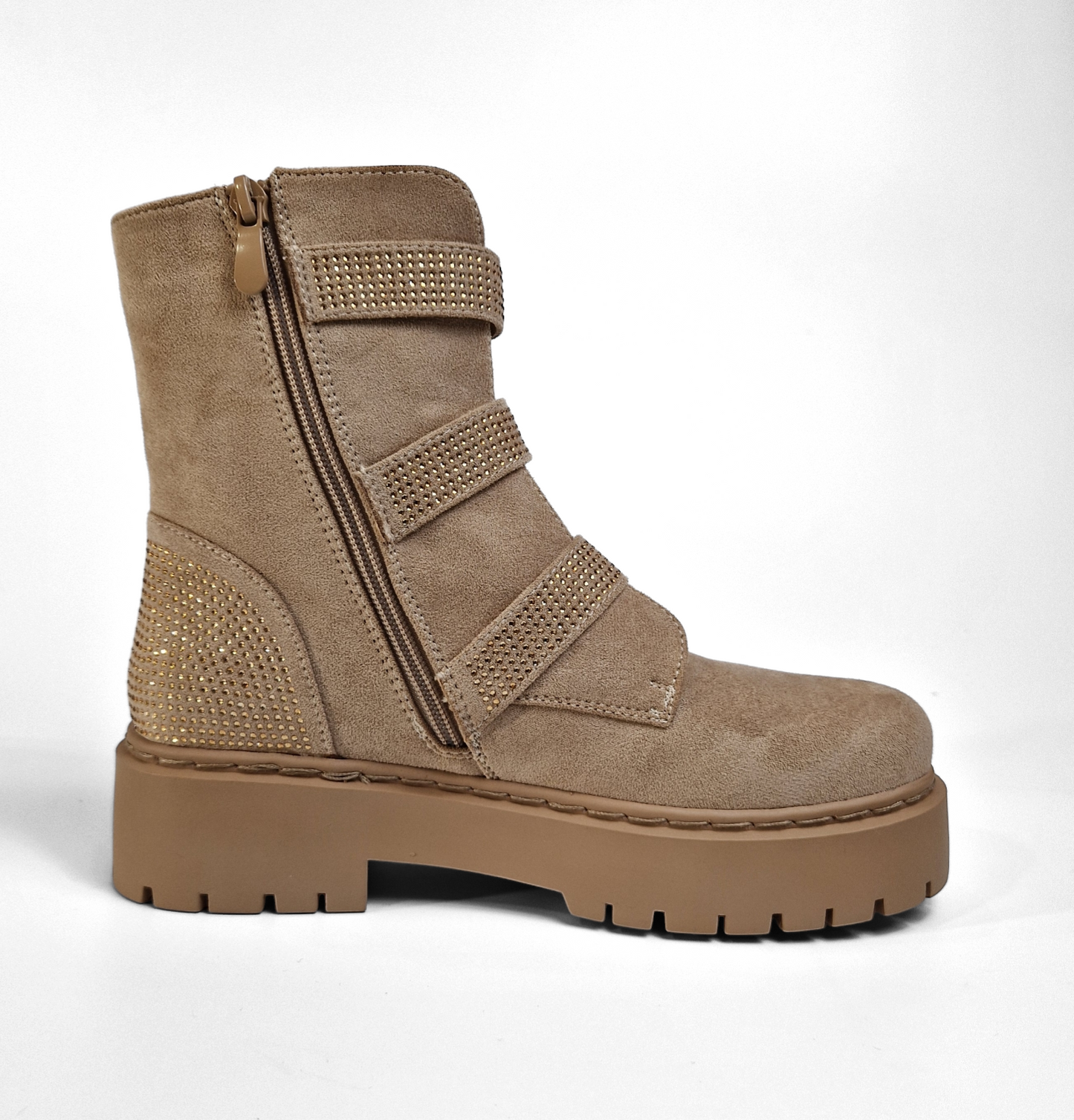 BOTTINES strass ALMA TAUPE