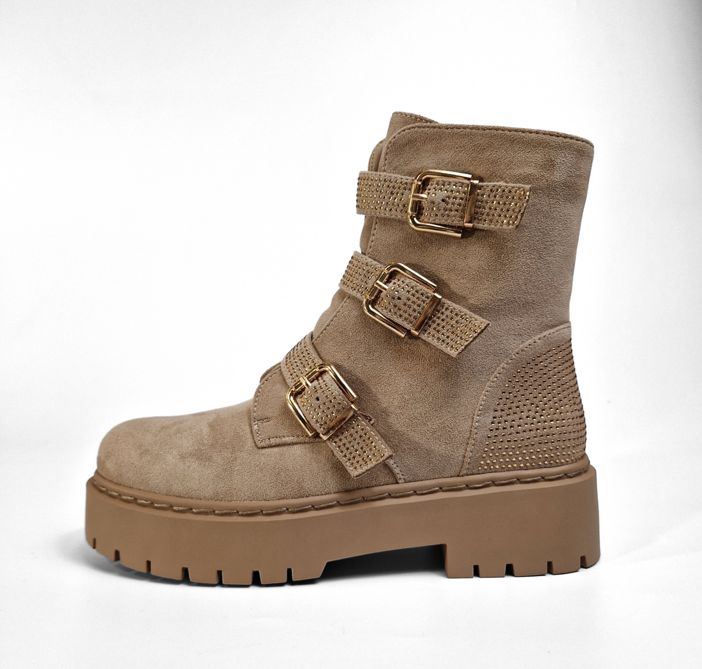 BOTTINES strass ALMA TAUPE