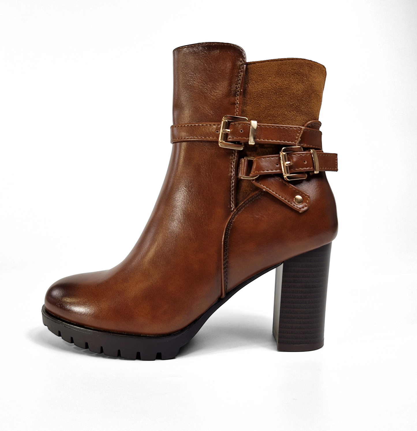 BOTTINES femmes à talons ALIX CAMEL