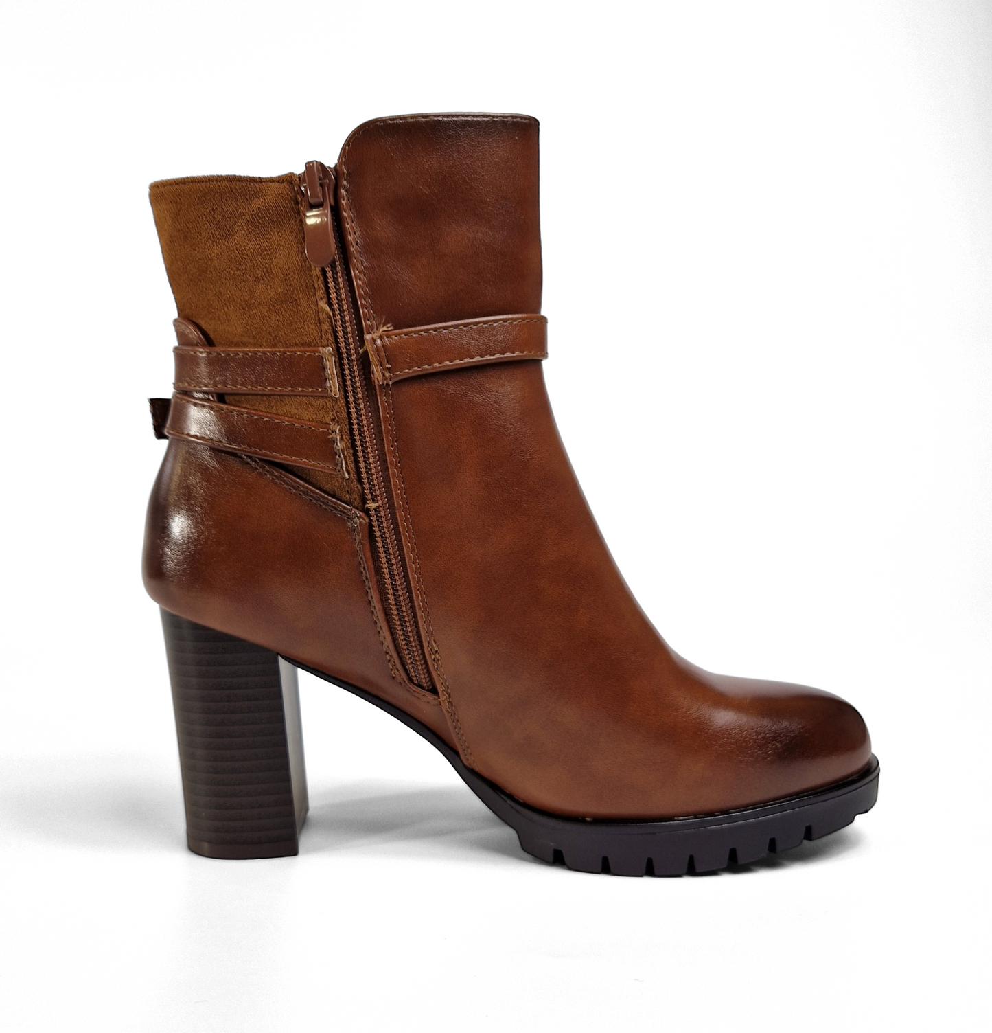 BOTTINES femmes à talons ALIX CAMEL