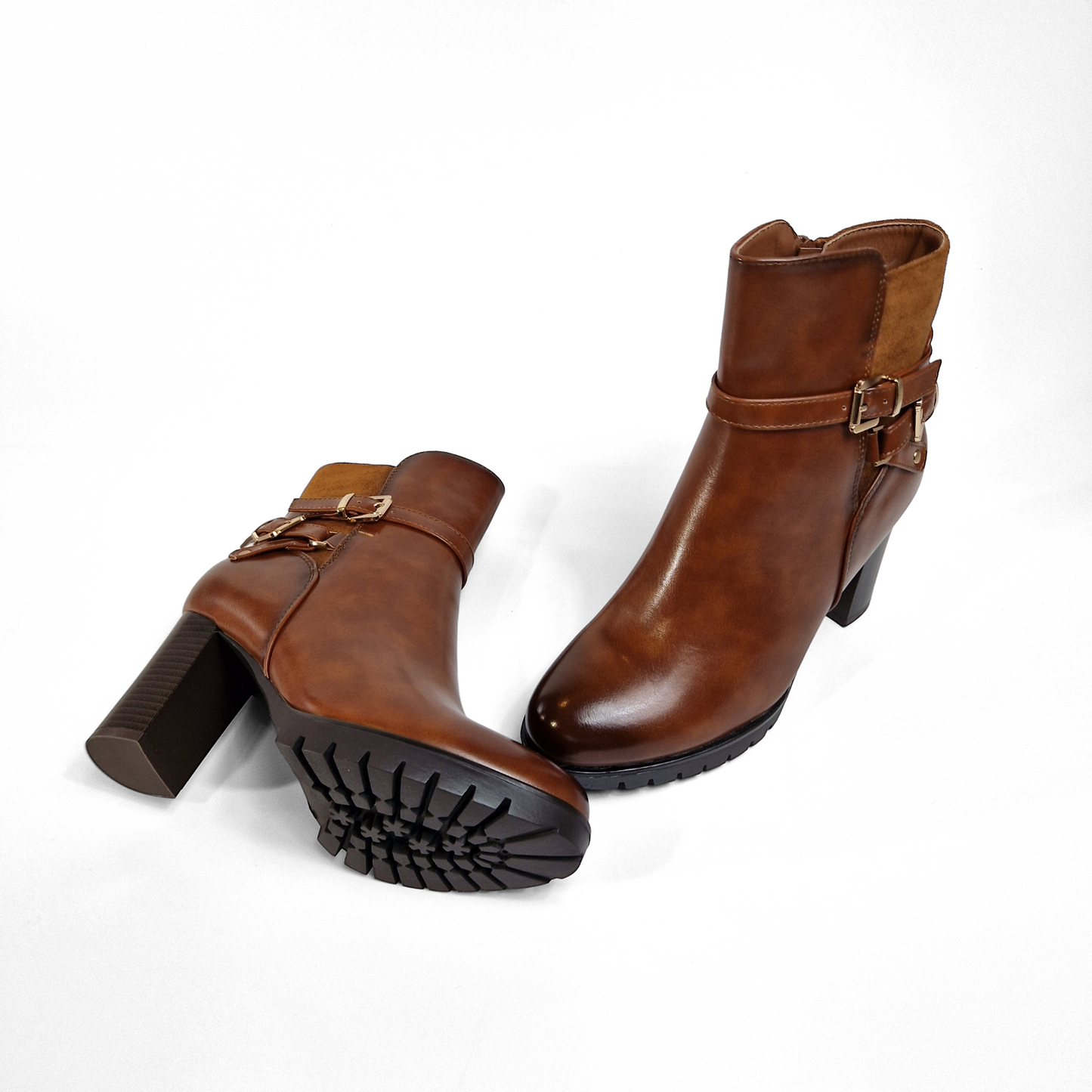 BOTTINES femmes à talons ALIX CAMEL
