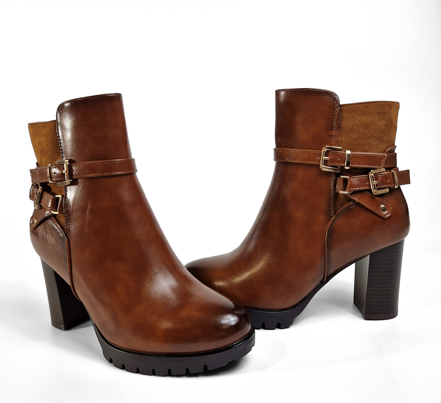 BOTTINES femmes à talons ALIX CAMEL