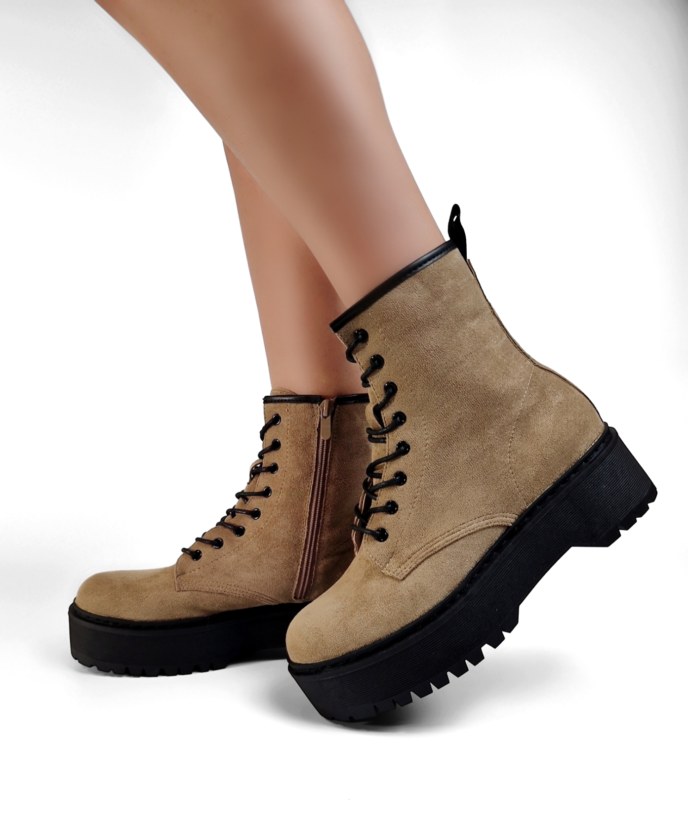BOTTINES femmes plateforme JOY TAUPE