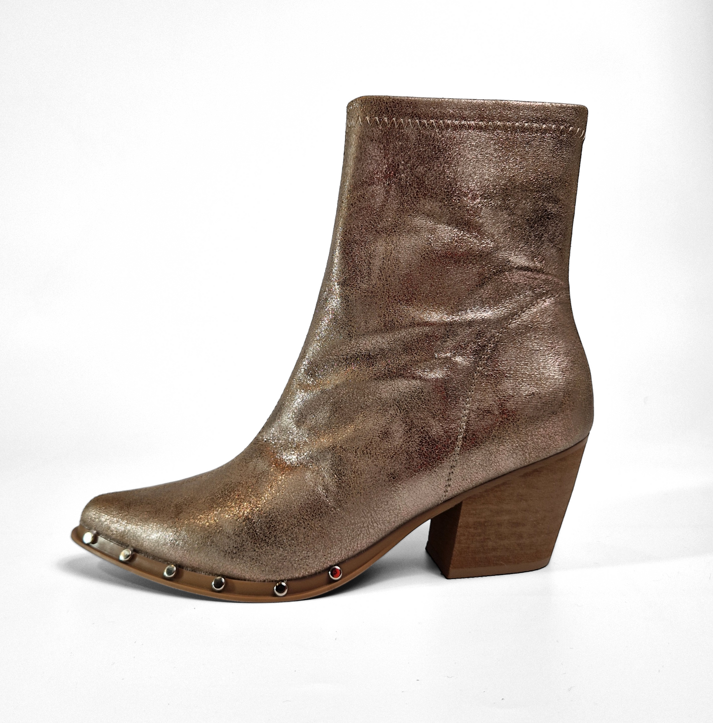 BOTTINES femmes scintillantes à talons CELESTE TAUPE