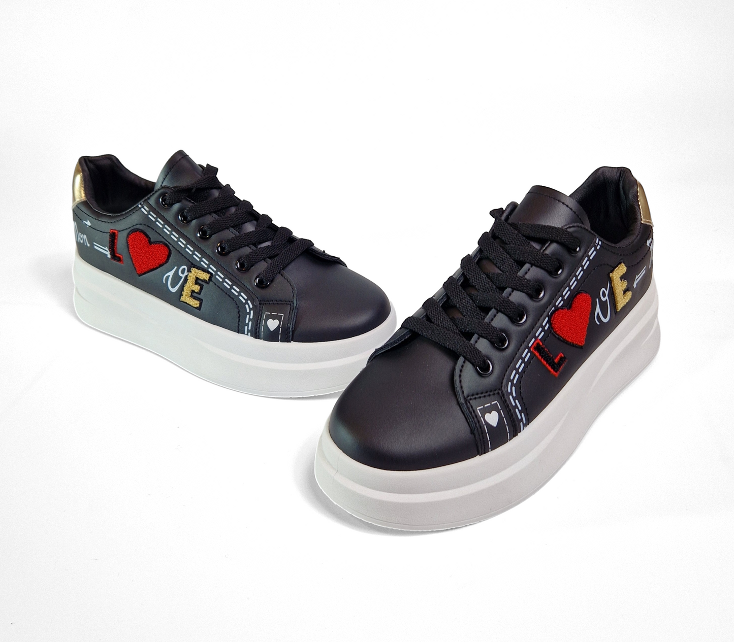 BASKETS femmes compensées CANDY NOIRE
