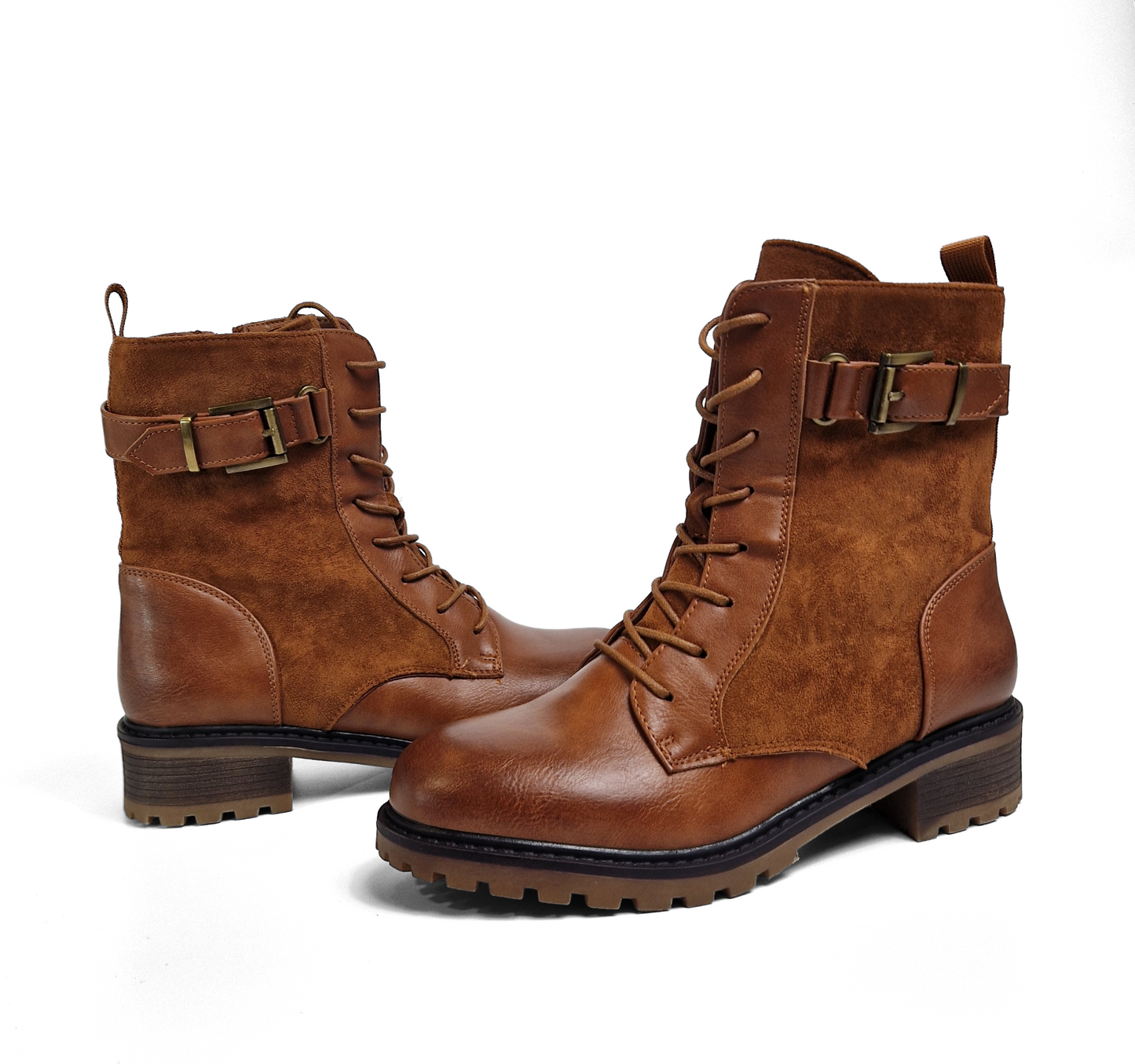 BOTTINES plates femme MOLLY CAMEL