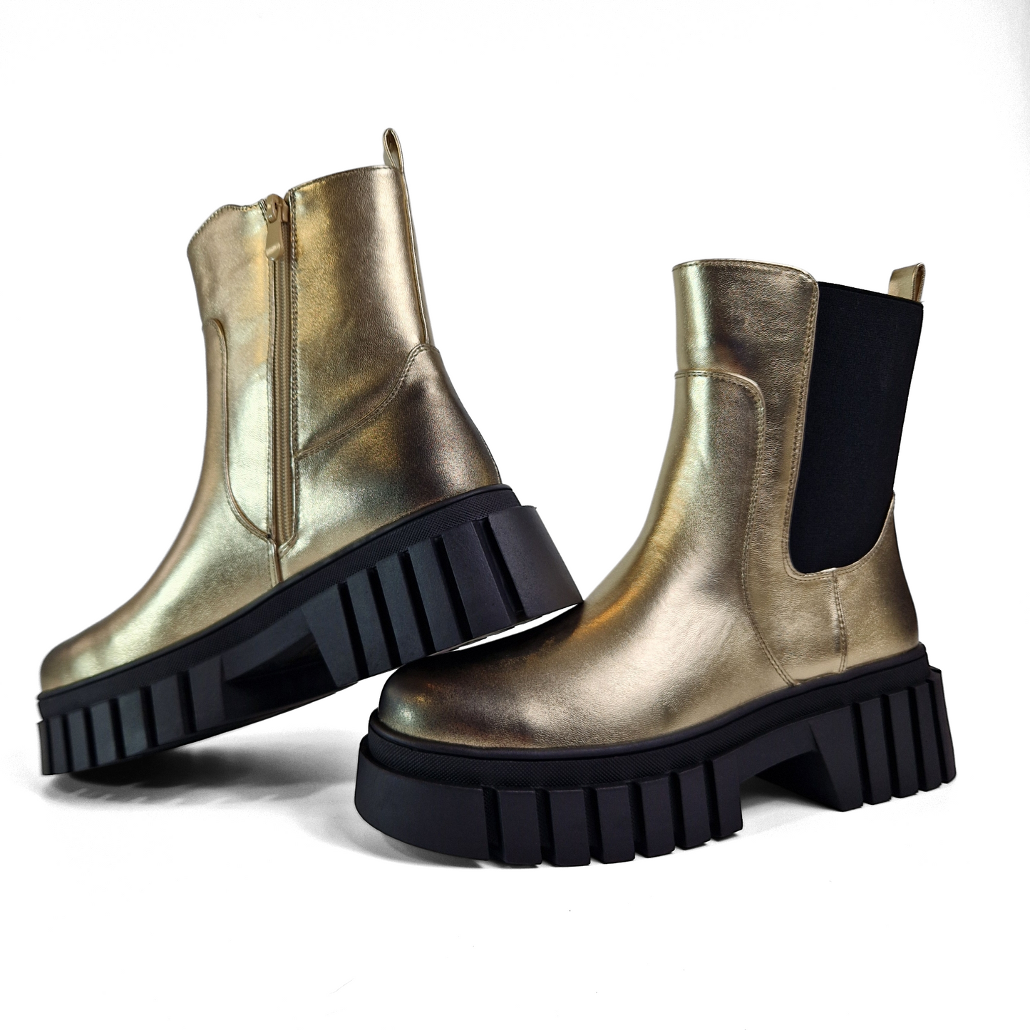 BOTTINES semelles épaisses LOUISE GOLD