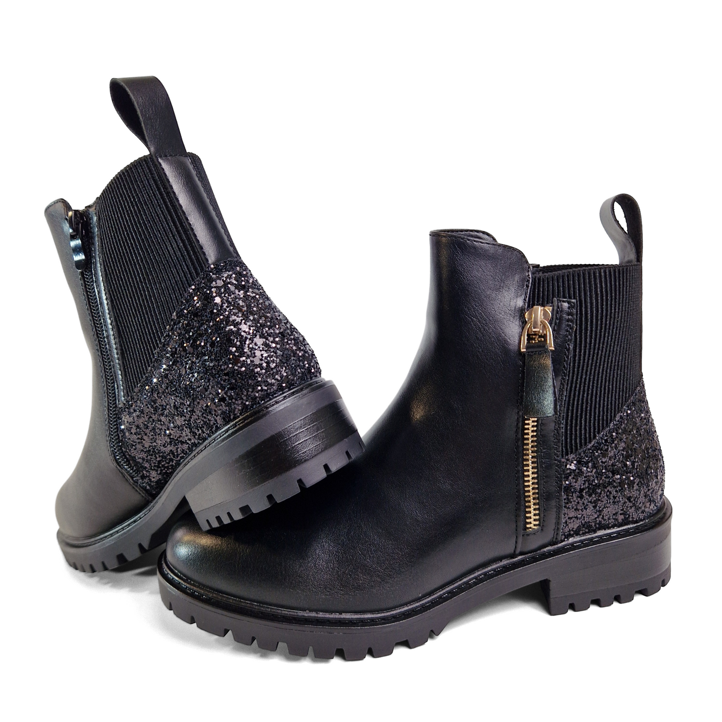 BOTTINES femmes pailletées AMBRE NOIRE