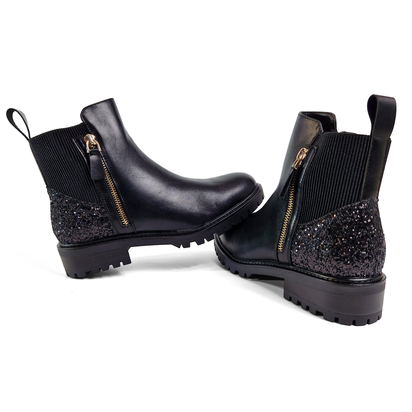 BOTTINES femmes pailletées AMBRE NOIRE