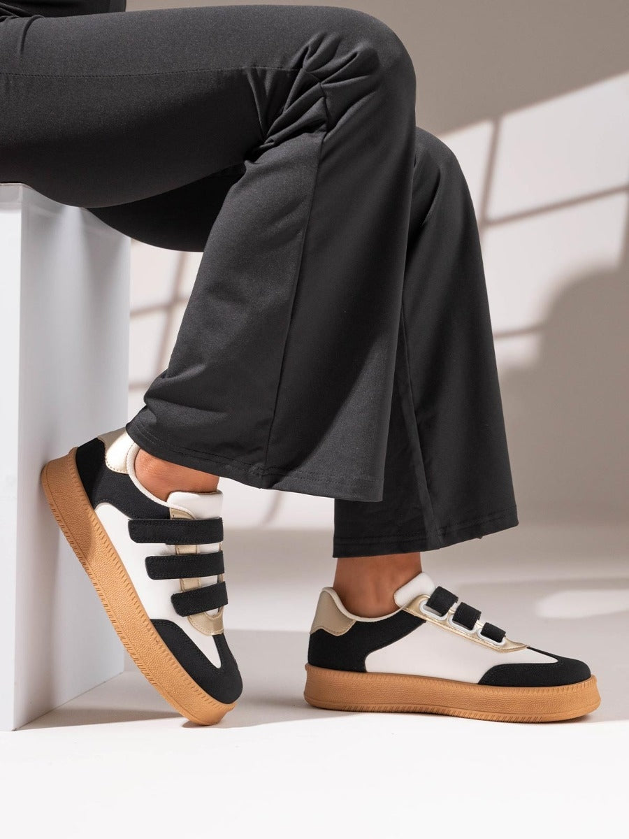 BASKETS femme scratch LINDA NOIRE
