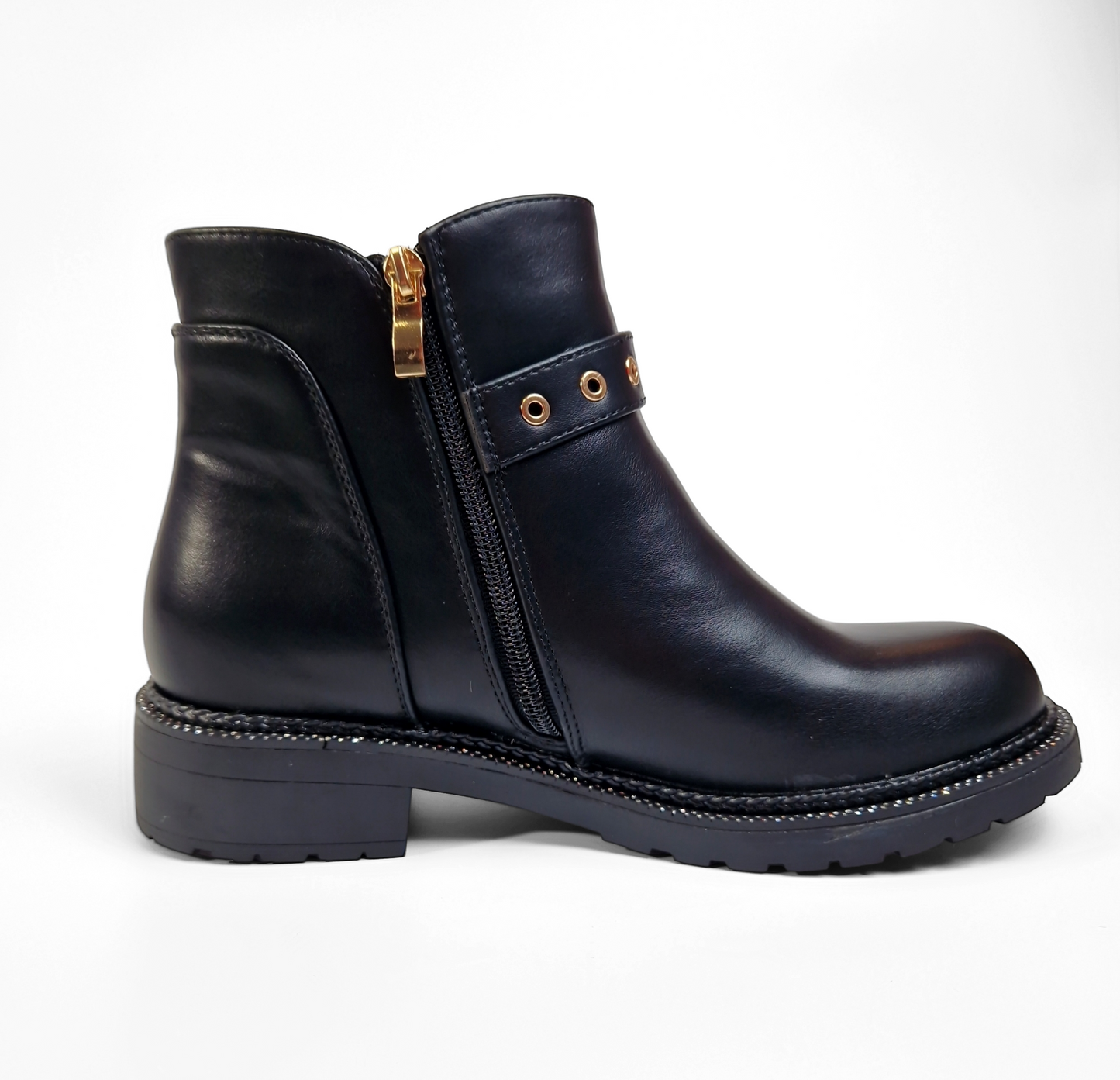 BOTTINES femmes plates LANNA NOIRE