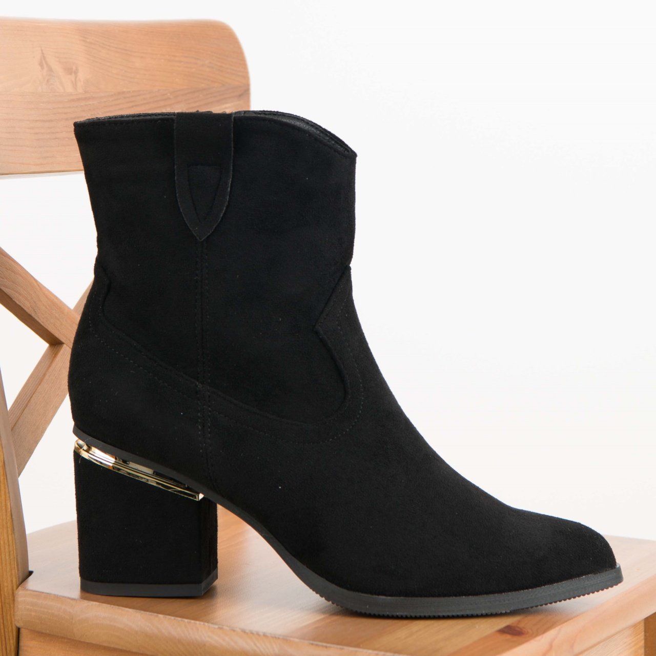 BOTTINES femmes à talons JUSTINE NOIRE