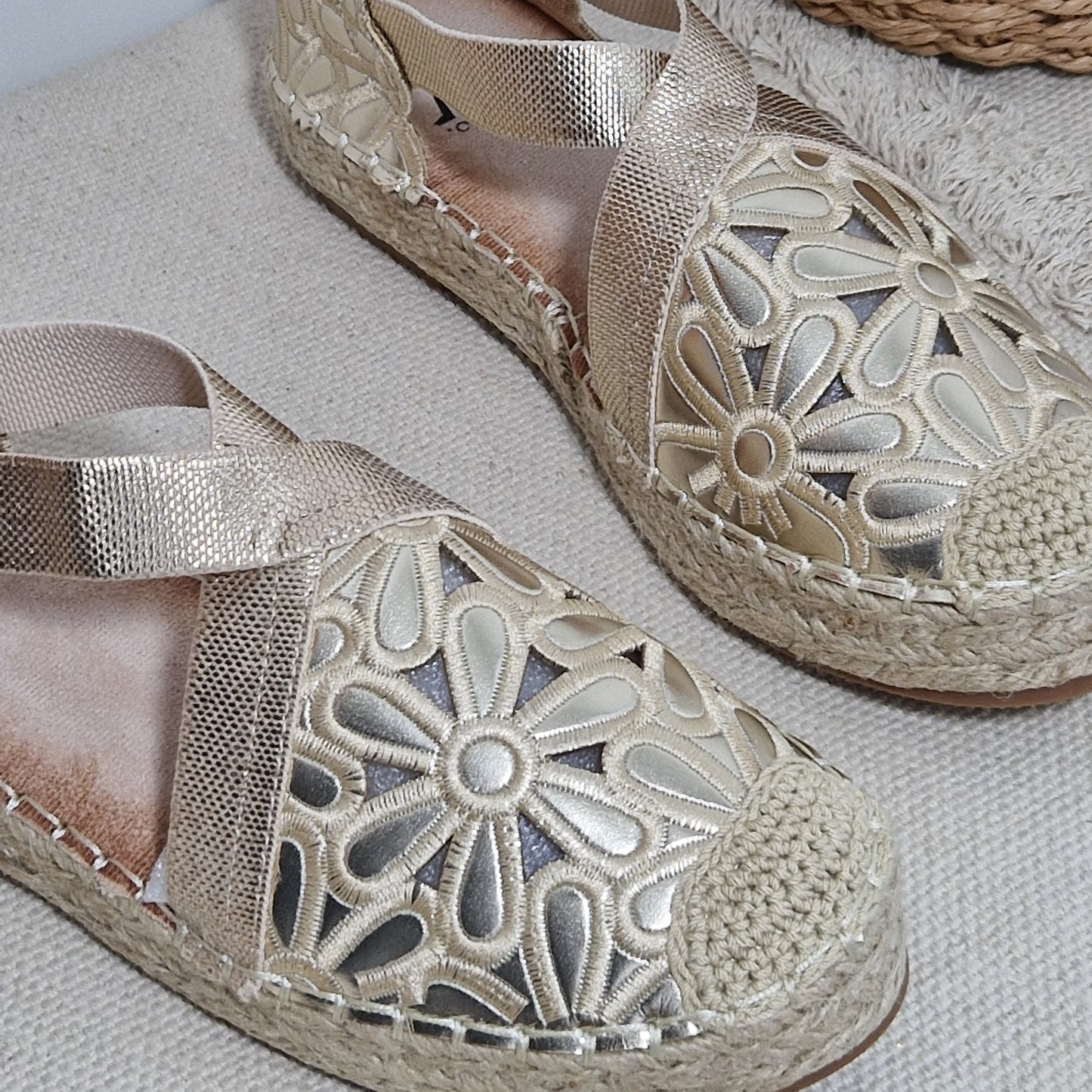 SANDALES espadrilles femme ESME GOLD