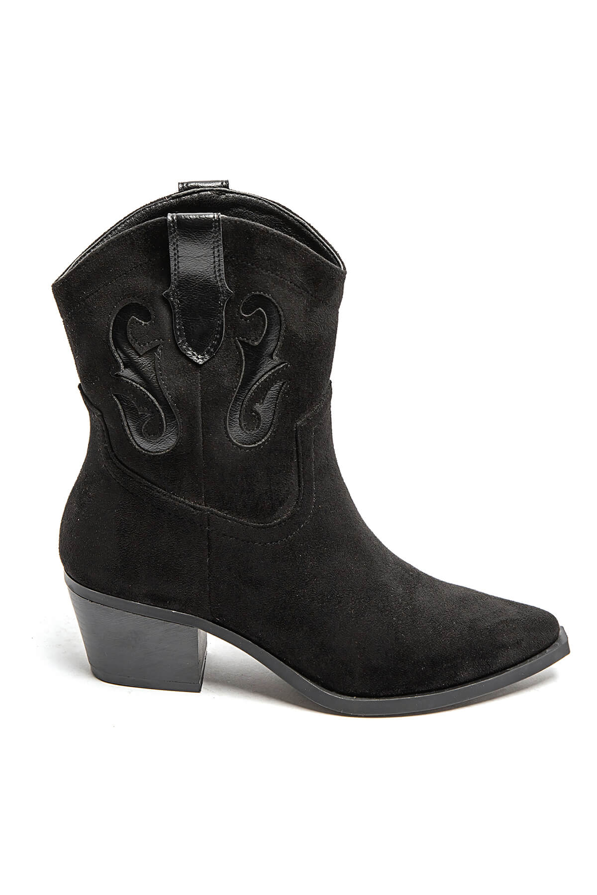 BOTTINES femmes santiags à talons TIFFANY NOIRE