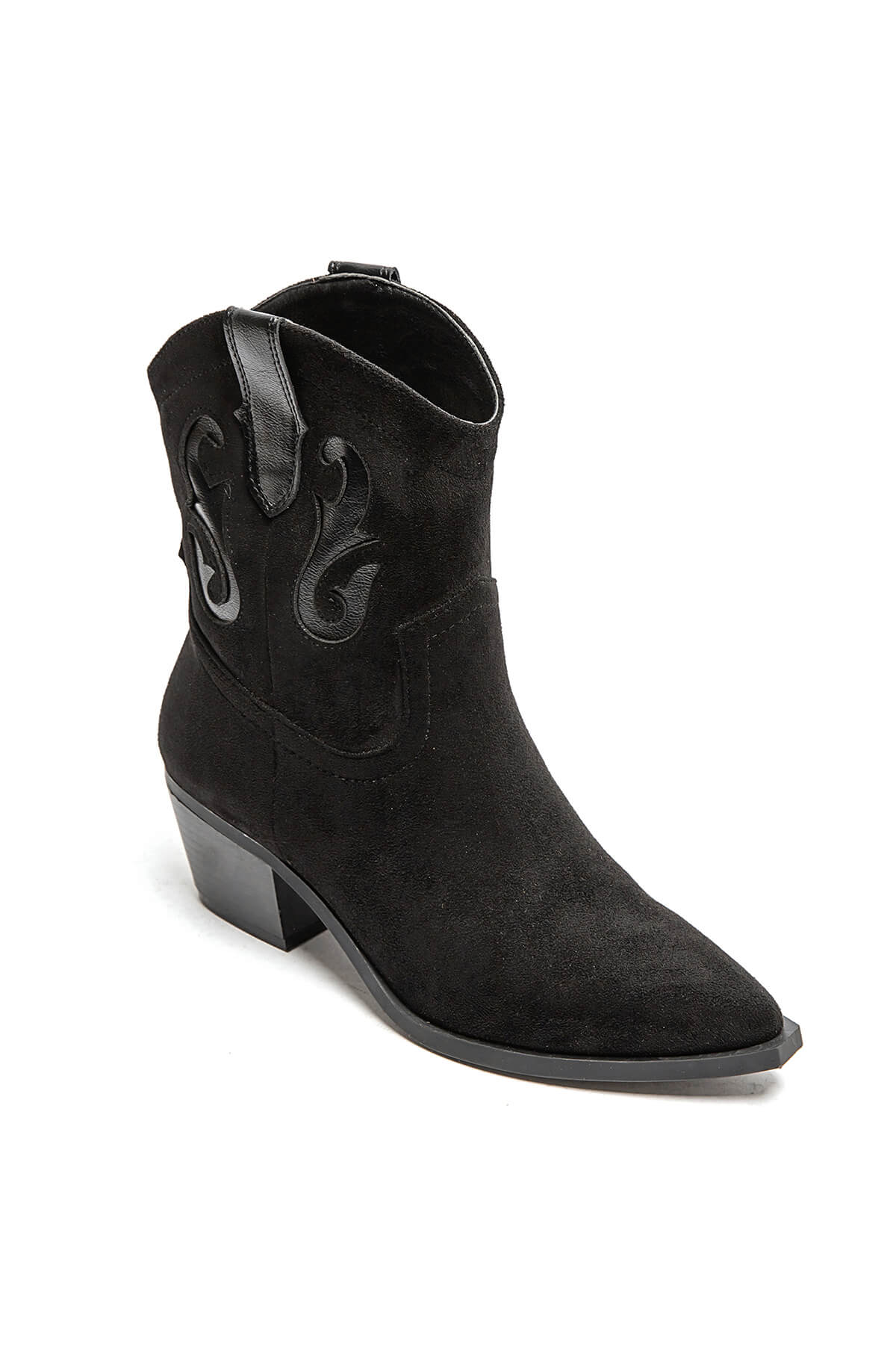 BOTTINES femmes santiags à talons TIFFANY NOIRE