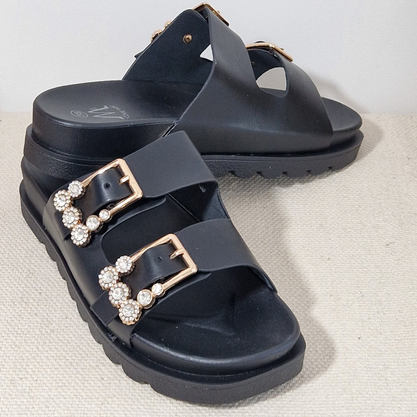 SANDALES avec bride strass femme JENNY NOIRE