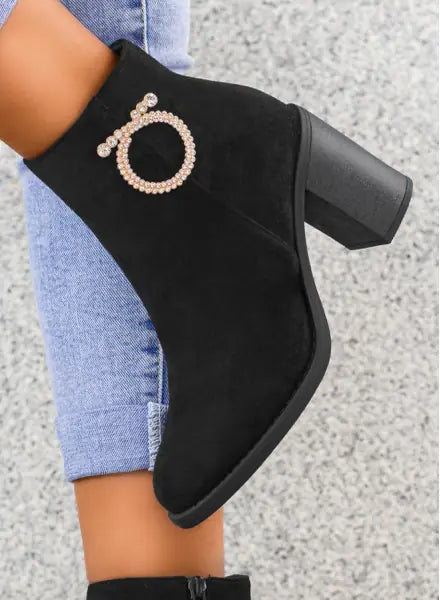 BOTTINES femmes à talon THEA NOIRE