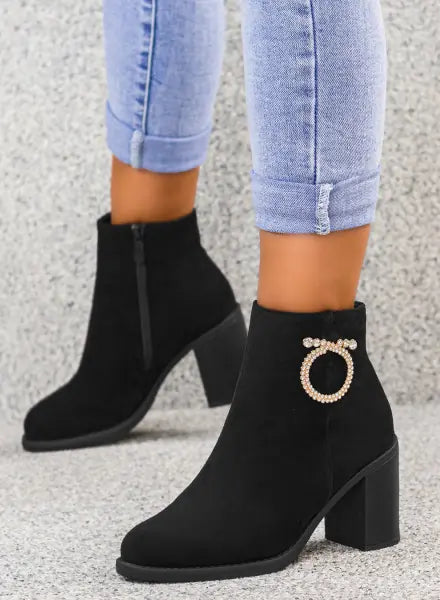 BOTTINES femmes à talon THEA NOIRE