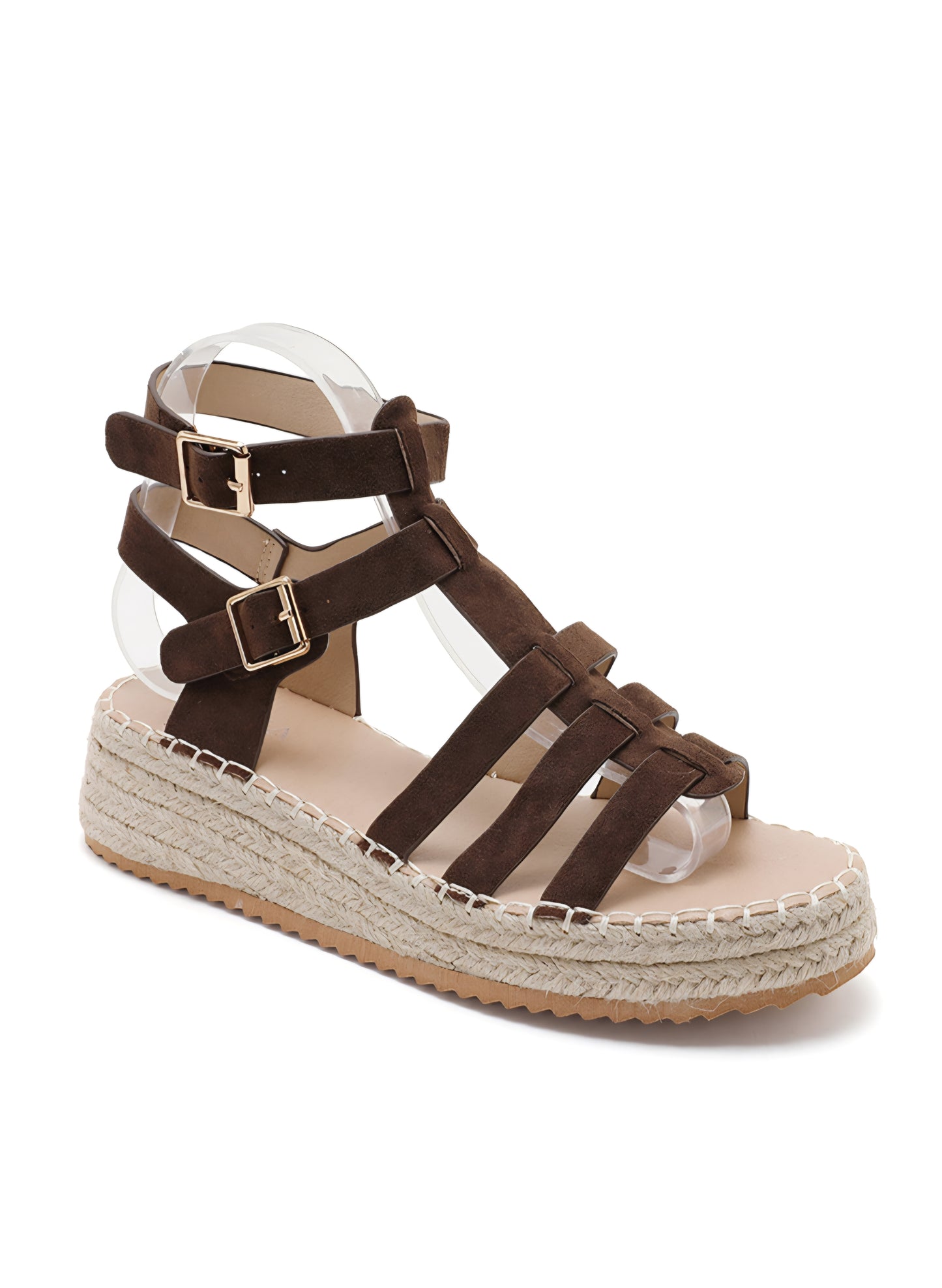 Sandales Compensées Femme GLORIA Marron