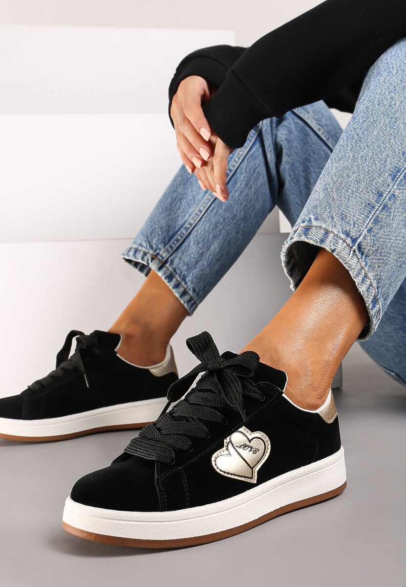 BASKETS plates femmes SAVANA NOIRE