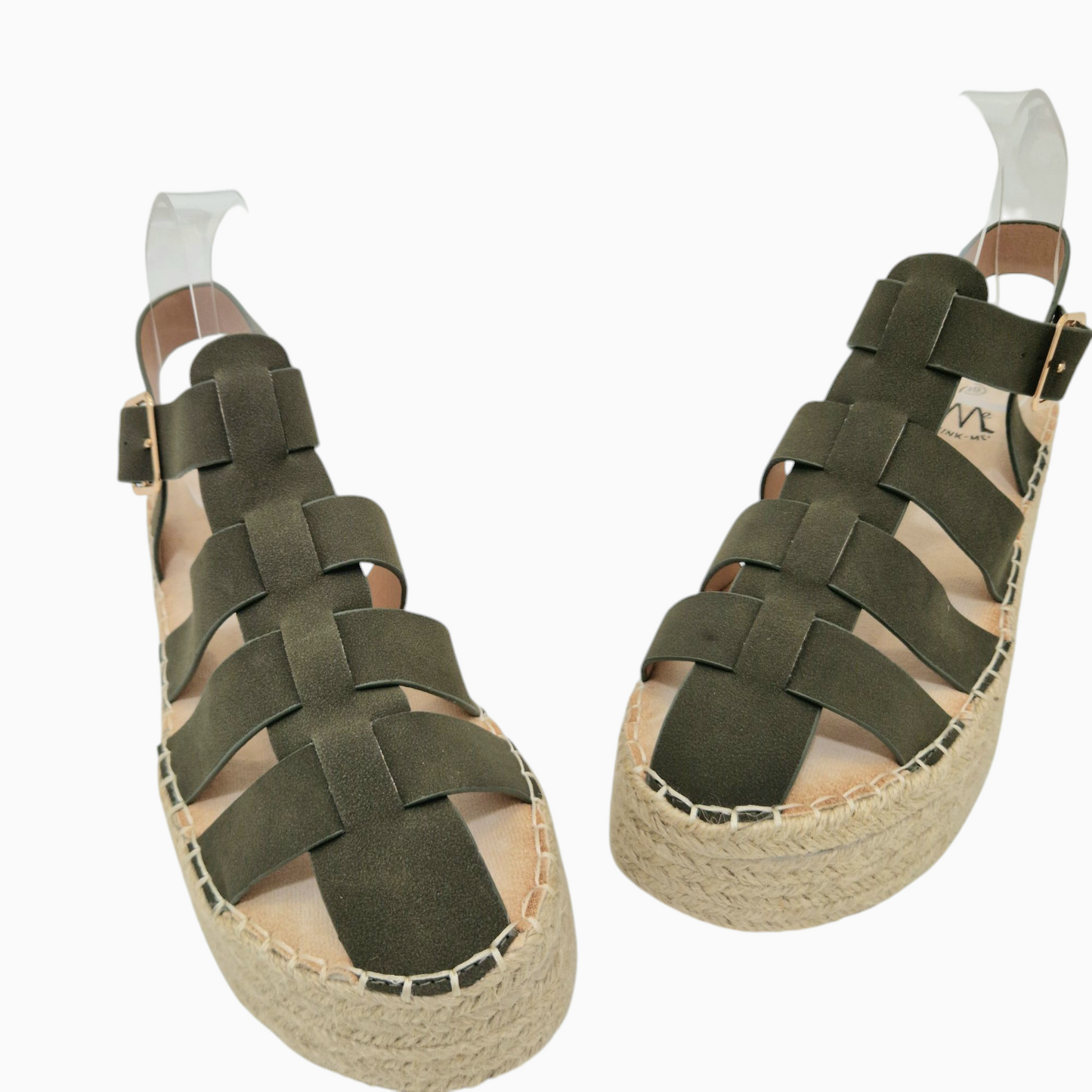 SANDALES compensées femme PETRA KAKI
