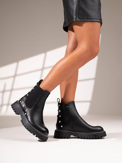 BOTTINES femmes bijoux argentés INES BLACK
