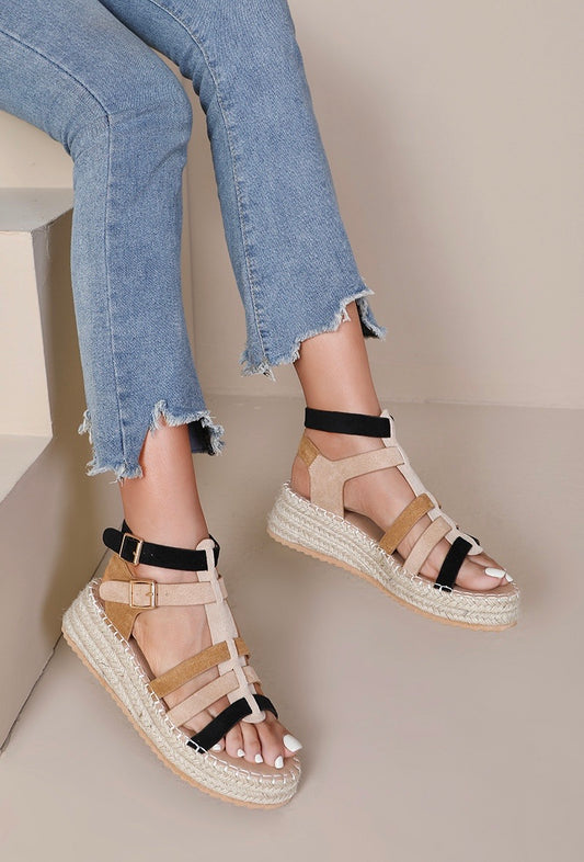 SANDALES compensées femme GLORIA BLACK