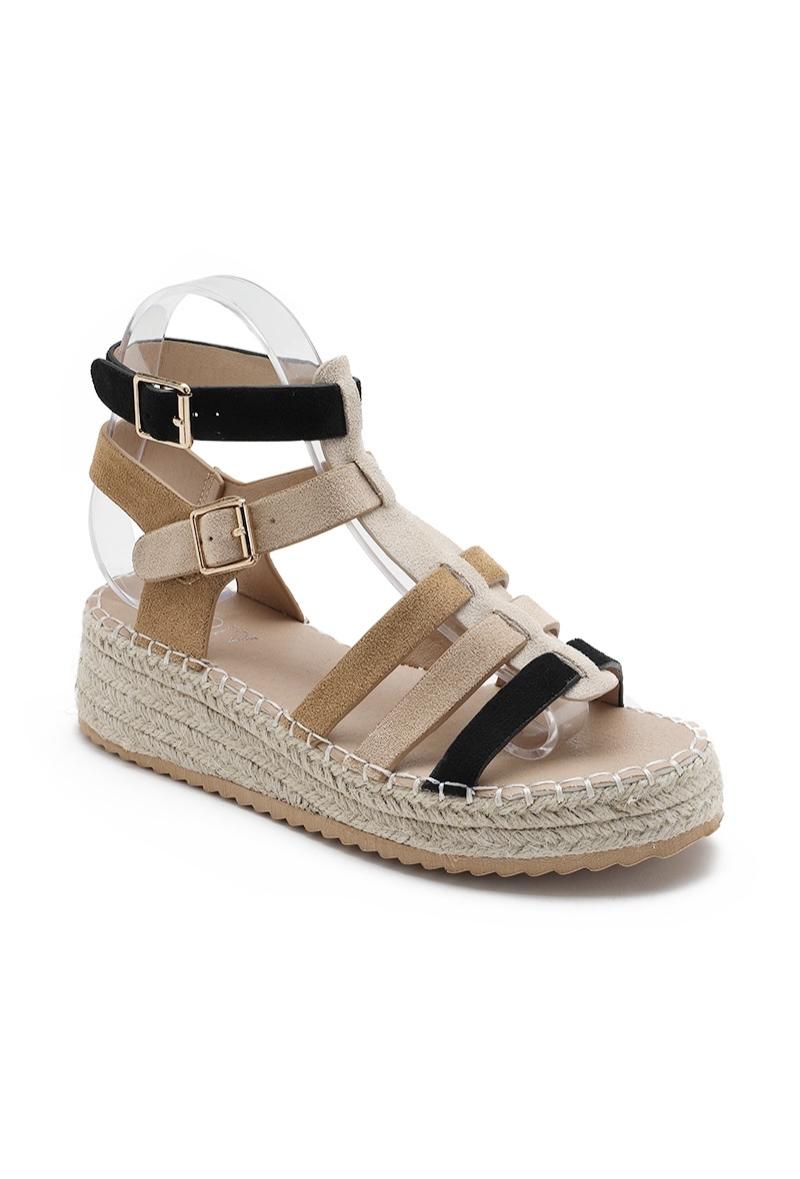 SANDALES compensées femme GLORIA BLACK
