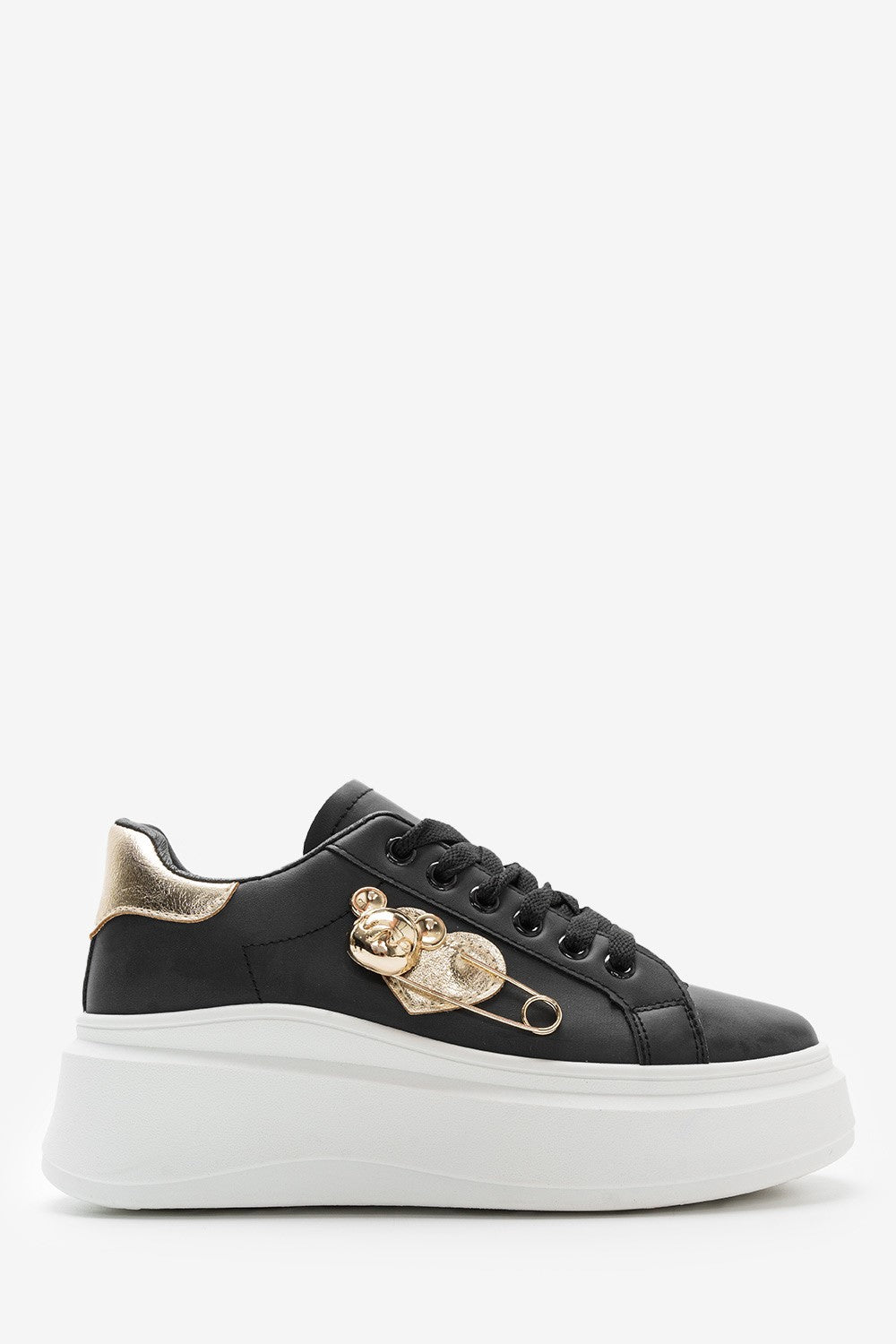 BASKETS plates femmes MINNIE NOIRE