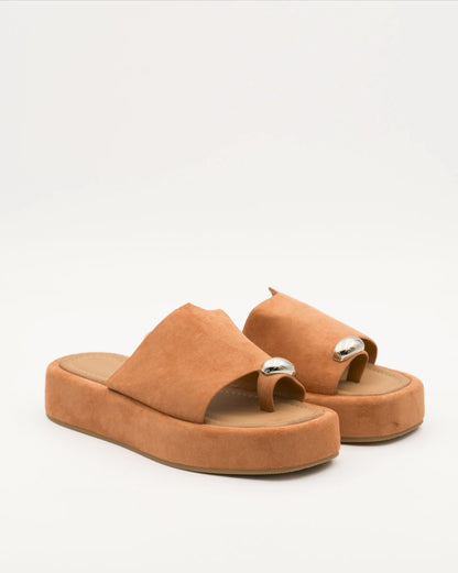 sandales bague orteil femme AMEL Pêche