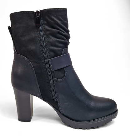 BOTTINES femmes à talon CLARISSE NOIRE