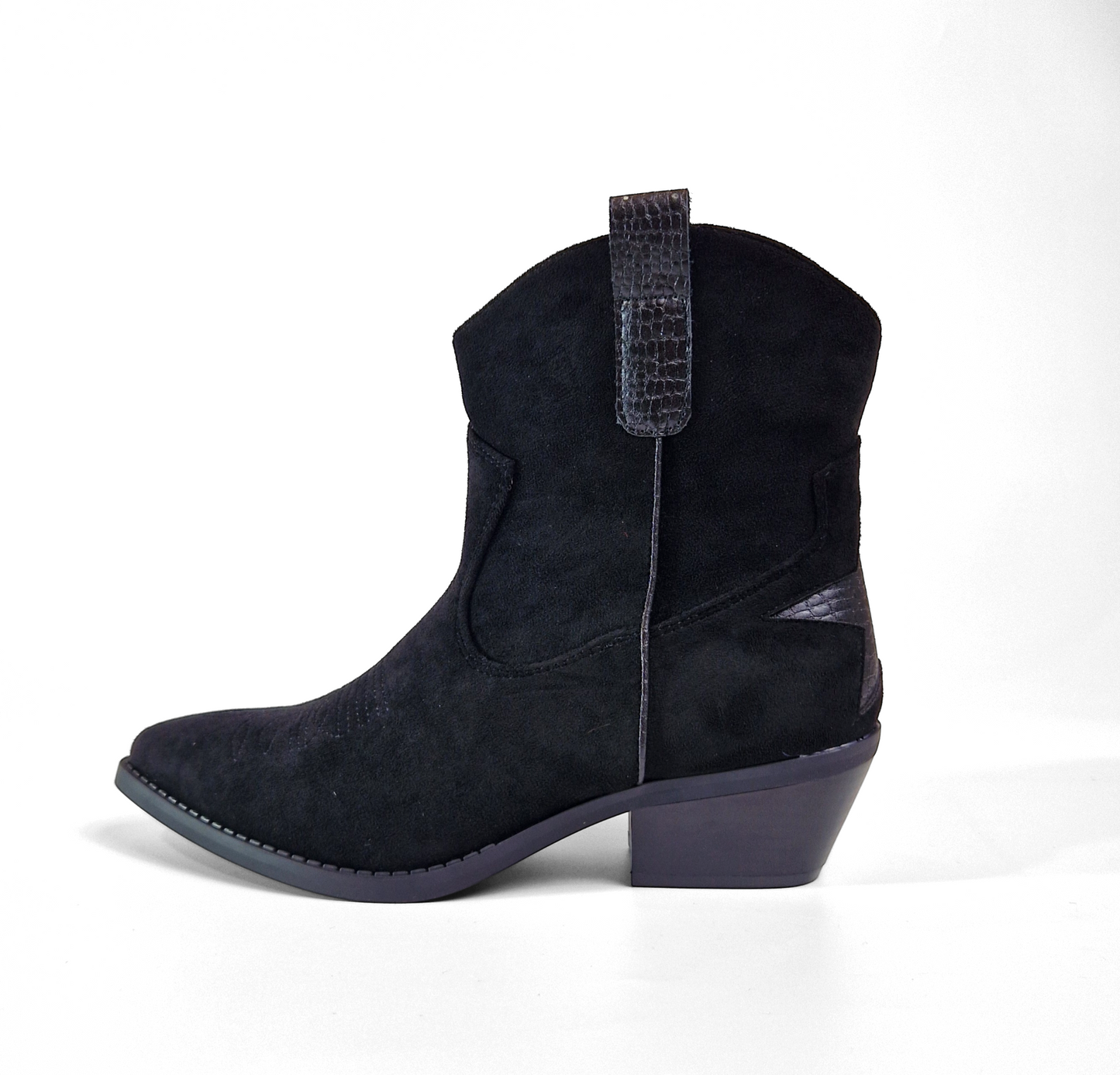 BOTTINES santiags bottillons étoiles SANDRA NOIRE
