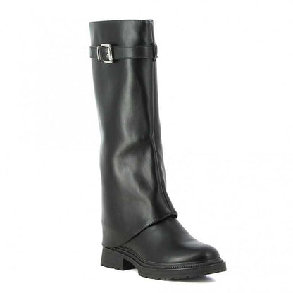 BOTTES retroussées simili femmes BARBARA