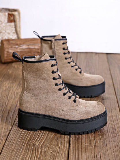 BOTTINES femmes plateforme JOY TAUPE