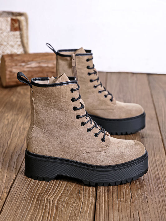 BOTTINES femmes plateforme JOY TAUPE