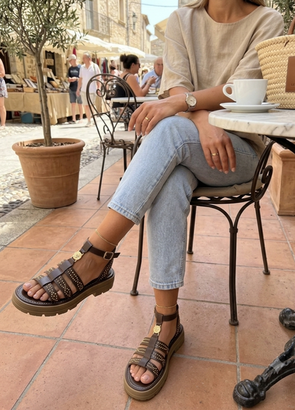 SANDALES à plateforme JOALYA BROWN