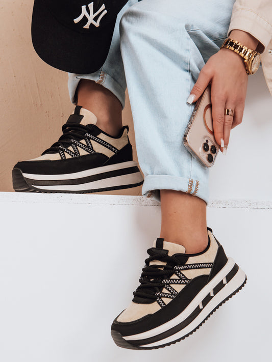 BASKETS plateforme LAURIE NOIRE
