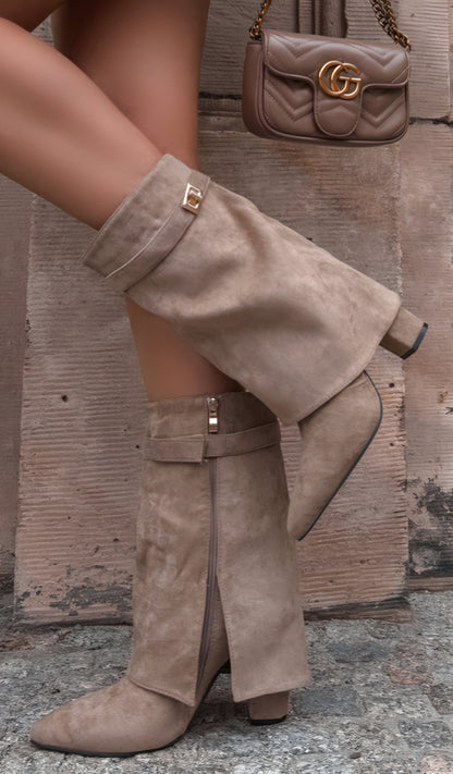 BOTTES retroussées femme olivera